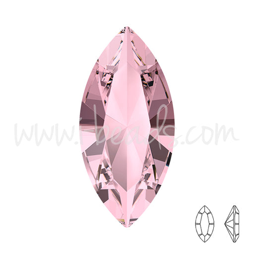 Buy Swarovski 4228 navette fancy stone crystal antique pink 15x7mm (1)