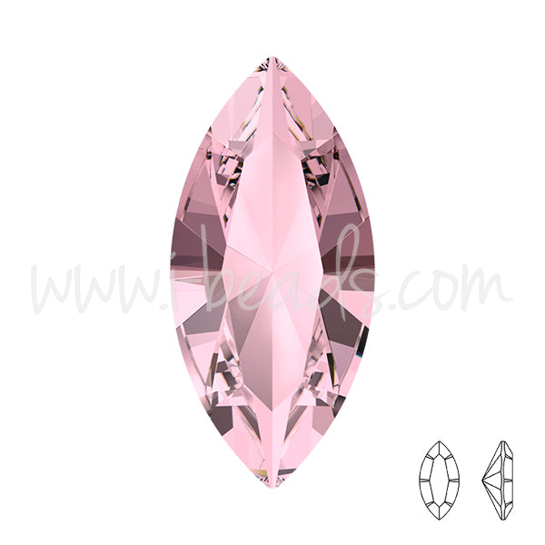 Swarovski 4228 navette fancy stone crystal antique pink 15x7mm (1)