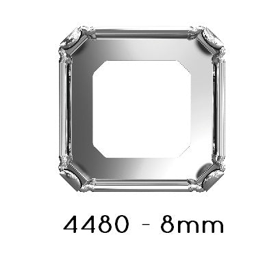 Buy Swarovski 4480/S Imperial Cut Setting 8mm Rhodium (2)