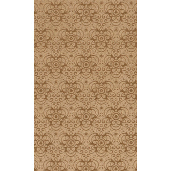 Buy Ultra suede floral pattern Camel 10x21.5cm (1)