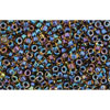 cc245 - Toho beads 15/0 inside colour rainbow jonquil/jet lined (5g)