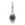 Beads wholesaler Swarovski 86564 BeCharmed pavé eye charm 14mm rhodium jet hematite-black diamond (1)