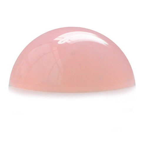 Round cabochon rose quartz 20mm (1)