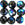 Beads Retail sales Czech fire-polished beads jet ab 12mm (6)