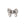 Beads wholesaler Bow bead metal antique silver plated 13mm (1)