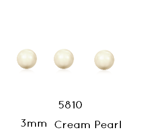 Buy 5810 Swarovski Cream pearl 3mm x0.5mm (40)