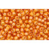 cc950 - Toho beads 11/0 jonquil/ burnt orange lined (10g)