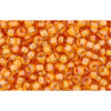 cc950 - Toho beads 11/0 jonquil/ burnt orange lined (10g)