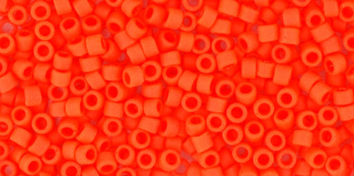 Buy cc50F- Toho Treasure beads 11/0 Opaque-Frosted Sunset Orange (5gr)