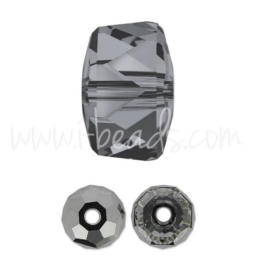 Buy Swarovski 5045 rondelle bead crystal silver night 6mm (6)