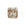 Beads wholesaler Murano bead cube gold and silver 6mm (1)
