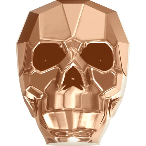 5750 swarovski skull bead crystal rose gold 2x 13mm (1)