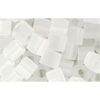 cc1f - Toho cube beads 4mm transparent frosted crystal (10g)