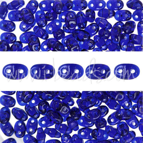 MiniDuo beads 2.5x4mm cobalt (10g)