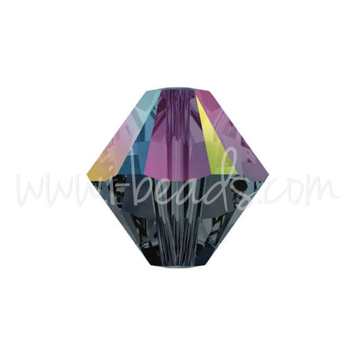 Buy 5328 Swarovski xilion bicone graphite AB 4mm (40)