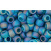 cc167bdf - Toho beads 6/0 transparent rainbow frosted teal (10g)