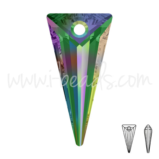 Buy Swarovski 6480 spike pendant crystal vitrail medium 18mm (1)