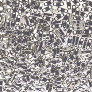 cc194 -Miyuki QUARTER tila beads Palladium plated 1.2mm (25 beads)