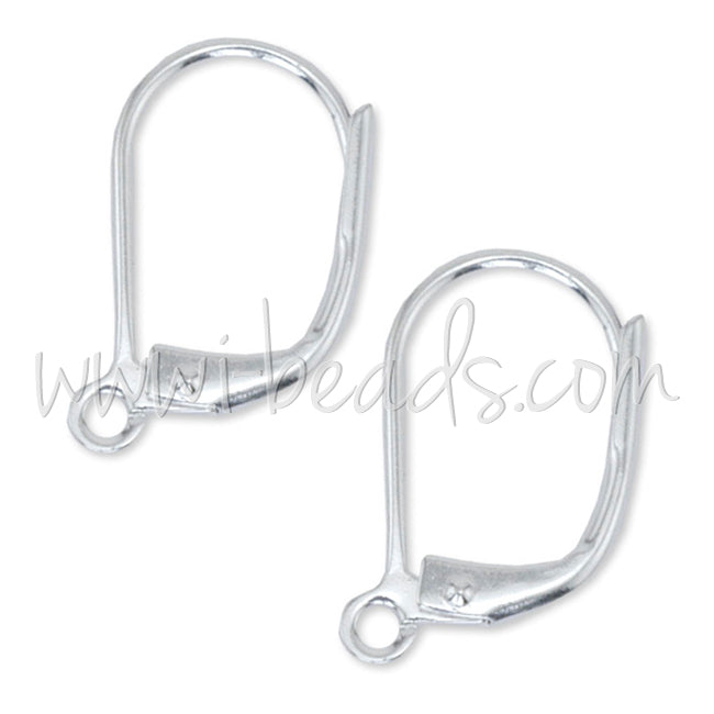 925 Silver Leverback Open Ring 16mm (2)