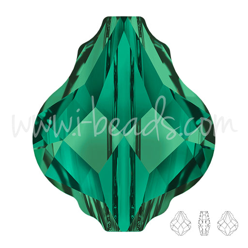 Buy Swarovski 5058 Baroque bead emerald 14mm (1)