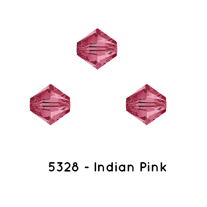 Swarovski 5328 Xilion bicone Indian Pink 3mm (40)