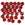 Beads wholesaler Honeycomb beads 6mm red luminous (30)