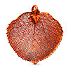 Buy Real aspen leaf pendant irridescent copper 50mm (1)