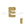 Beads wholesaler Letter bead E gold plated 7x6mm (1)