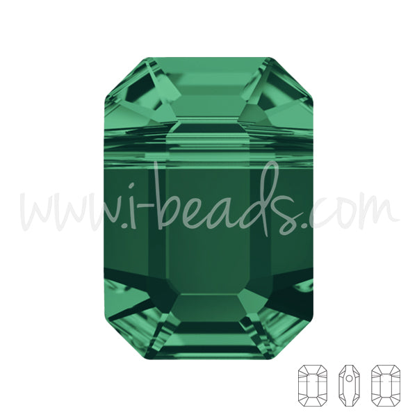 Swarovski 5514 pendulum beads emerald 10x7mm (2)