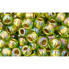 cc996 - Toho beads 6/0 gold lined rainbow peridot (10g)