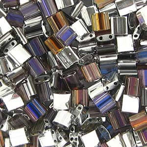 cc4554 -Miyuki tila beads Crystal Helio 5mm (25 beads)