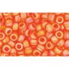 Buy cc174bf - toho beads 8/0 transparent rainbow frosted hyacinth orange (10g)