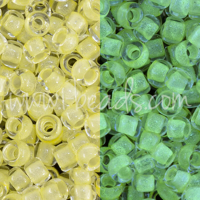 cc2721 - Toho beads 8/0 Glow in the dark yellow/bright green (10g)