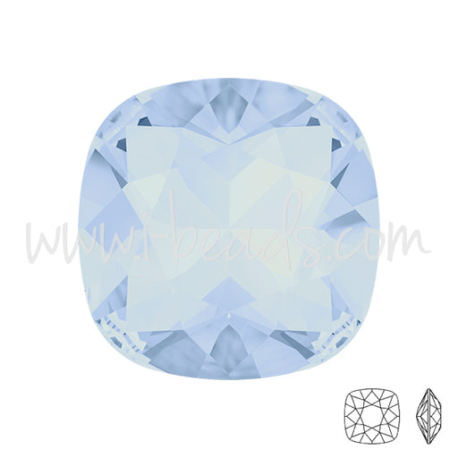 Swarovski 4470 square fancy stone air blue opal 10mm (1)