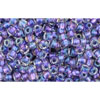 cc265 - Toho beads 11/0 rainbow crystal/metallic purple lined (10g)