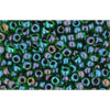 cc397 - Toho beads 11/0 rainbow green/purple lined (10g)