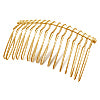 Buy Wire hair comb metal gold plated 65mm (1)