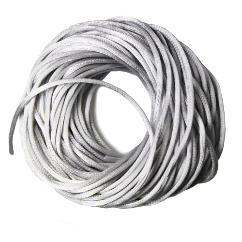 Satin cord silver 2mm, 10m (1)