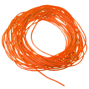 Neon Orange Jet Line String Satin cord neon orange 0.7mm, 5m