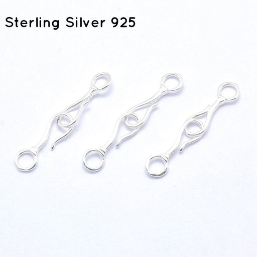 925 Sterling Silver S Hook Clasps - 26,5x4mm (1)