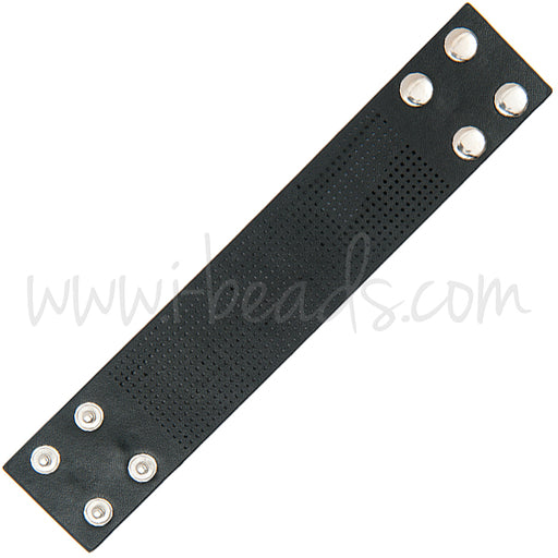Stitchable bracelet 23.5x4.5cm black (1)