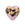 Beads wholesaler Murano bead heart pink leopard 10mm (1)