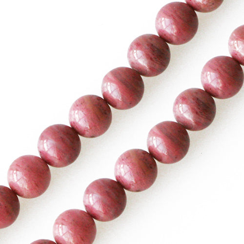 Rose jasper round beads 6mm strand (1)