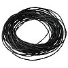 waxed cotton cord black 1mm, 5m (1)