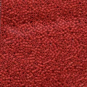 Buy DB791 - 11/0 Delica beads Dyed opaque RED- 1,6mm - Hole : 0,8mm (5gr)