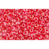 cc355 - Toho beads 11/0 crystal/siam lined (10g)