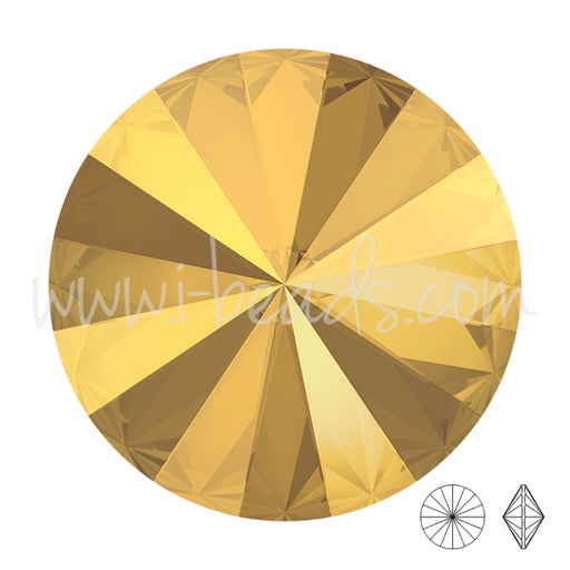 Buy Swarovski 1122 rivoli crystal metallic sunshine 14mm (1)