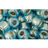 cc990 - Toho beads 3/0 gold lined aqua (10g)