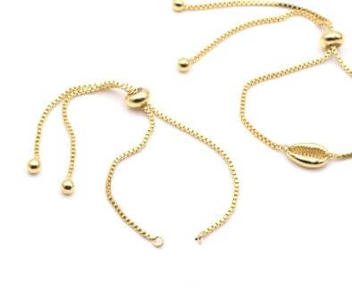 Adjustable Chain for Jewelry bracelet gold Plated high quality 11.5cm (1)