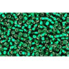 cc36 - Toho beads 15/0 silver lined green emerald (5g)